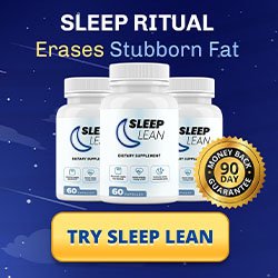 Sleep Lean supplement with 90-Day Money Back Guarantee badge